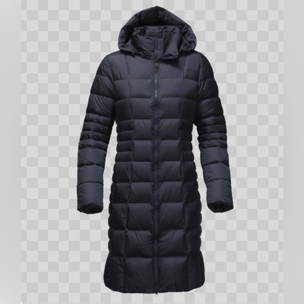 Women's Black North Face Parka Puffer Coat - Picture 3 of 12